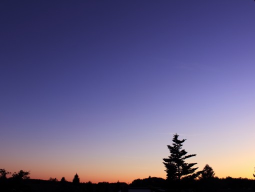 Abendd&auml;mmerung Ende August