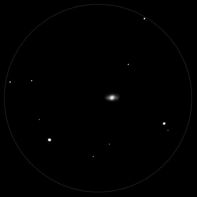 Beobachtung Galaxie Messier 58