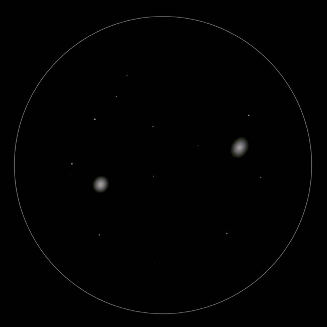 Galaxien Messier 84 und M 86