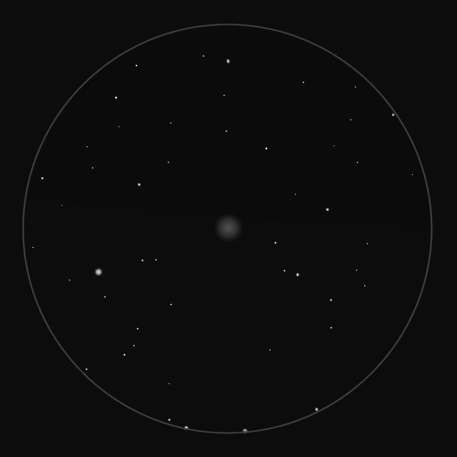 Skizze von Komet C/2014 Q2 Lovejoy