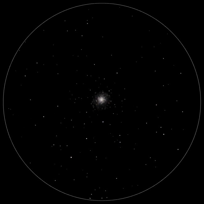 Kugelsternhaufen M92 im Okular