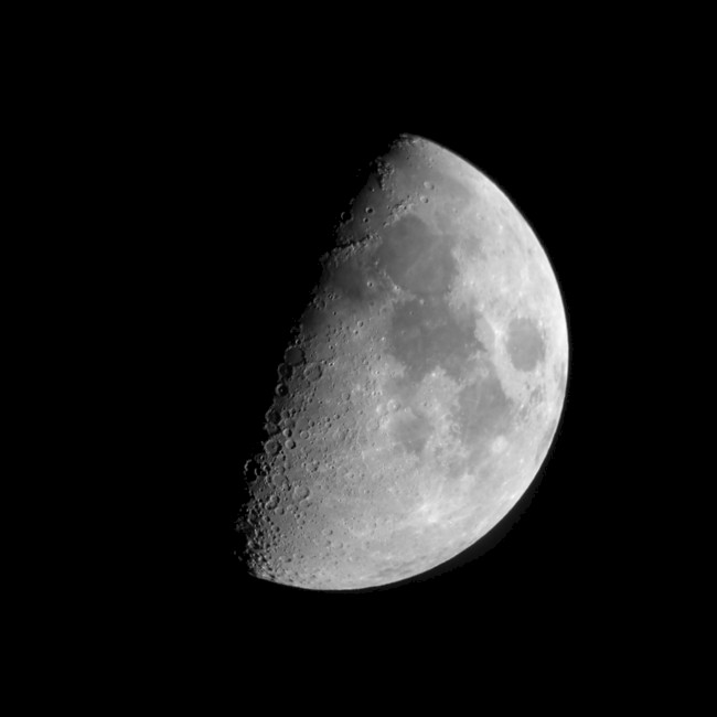Bild kurz nach Halbmond