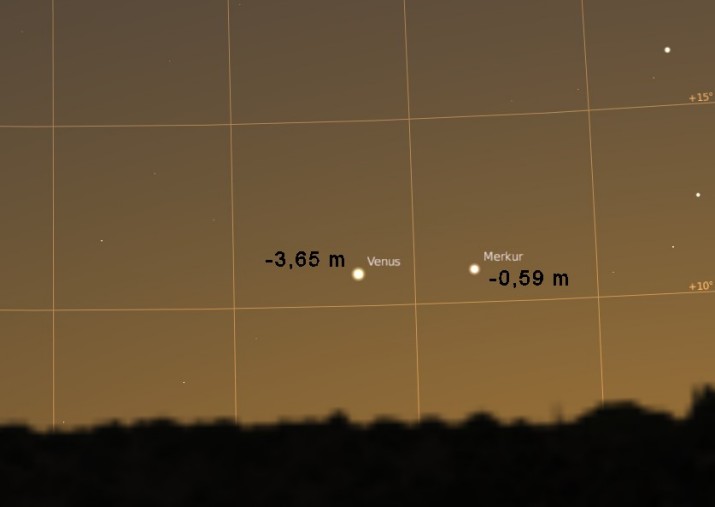 Merkur am 6.April 2010