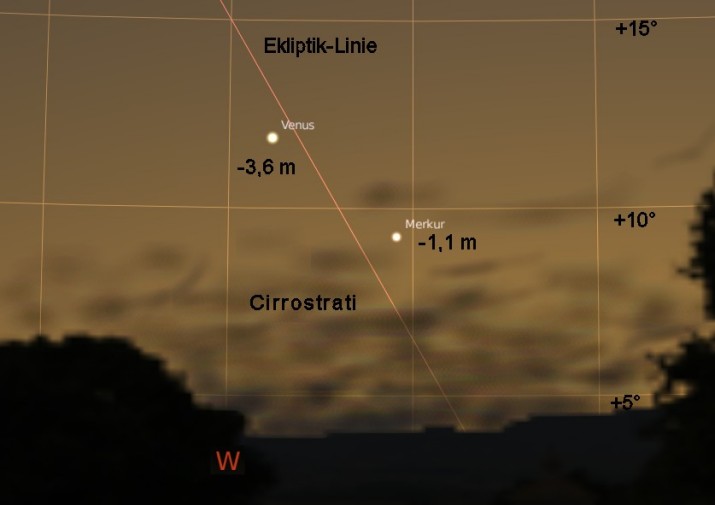 Merkur am Westhimmel