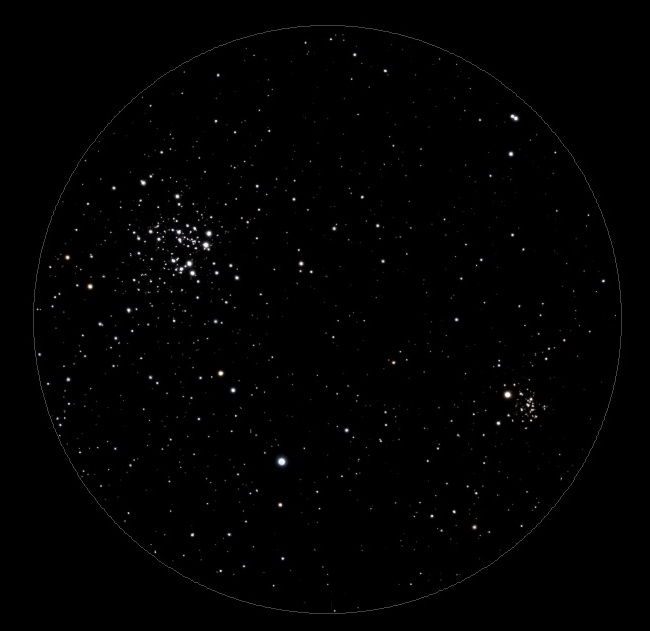 Die offenen Sternhaufen NGC 663 und NGC 654